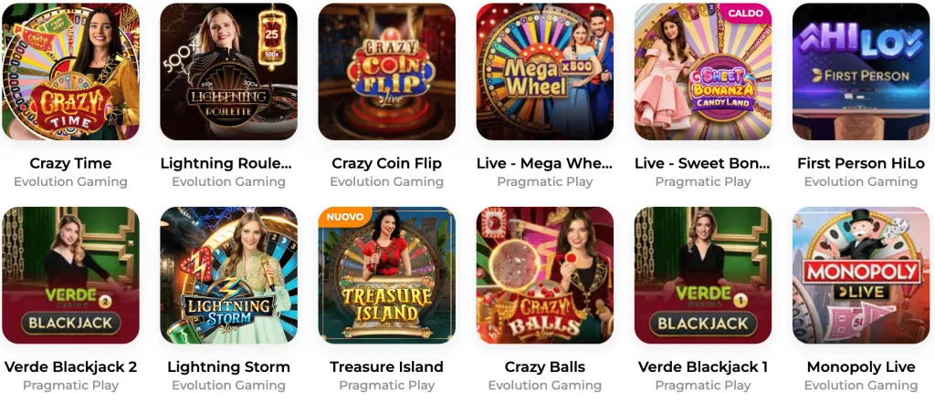 Live Casino con dealer dal vivo Verde Casino